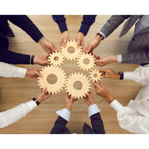Group of employees fitting together with their own personalities
